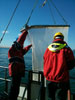 Prélèvement de zooplancton au filet pendant une sortie SOARC